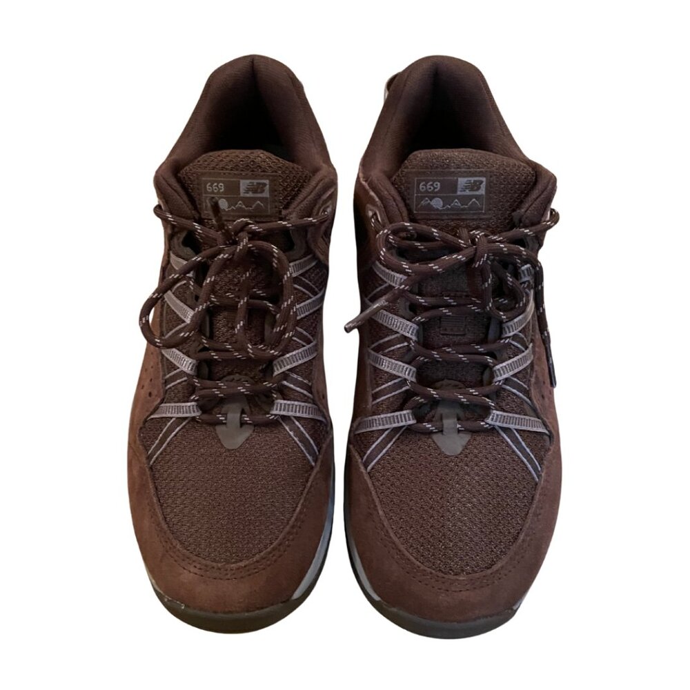 New Balance 669v2 Women’s Trail Walking Shoes | Brown Suede & Mesh | 9.5 Wide